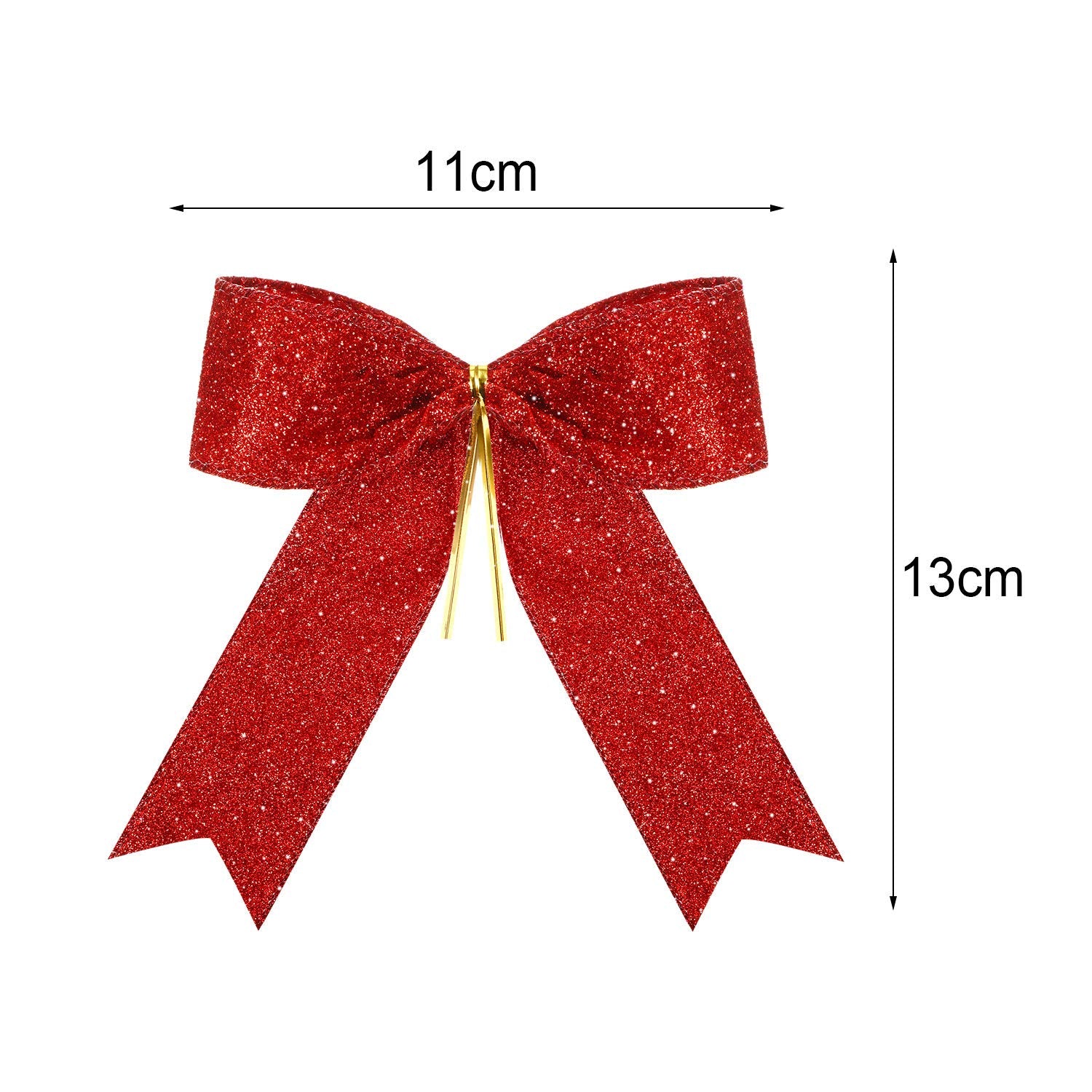 Sumind 36 Pieces Glitter Bow Tie Ribbon Twist Tie Bows for Treat Bags Gift Wrapping Basket Wedding Shower Birthday Valentines D